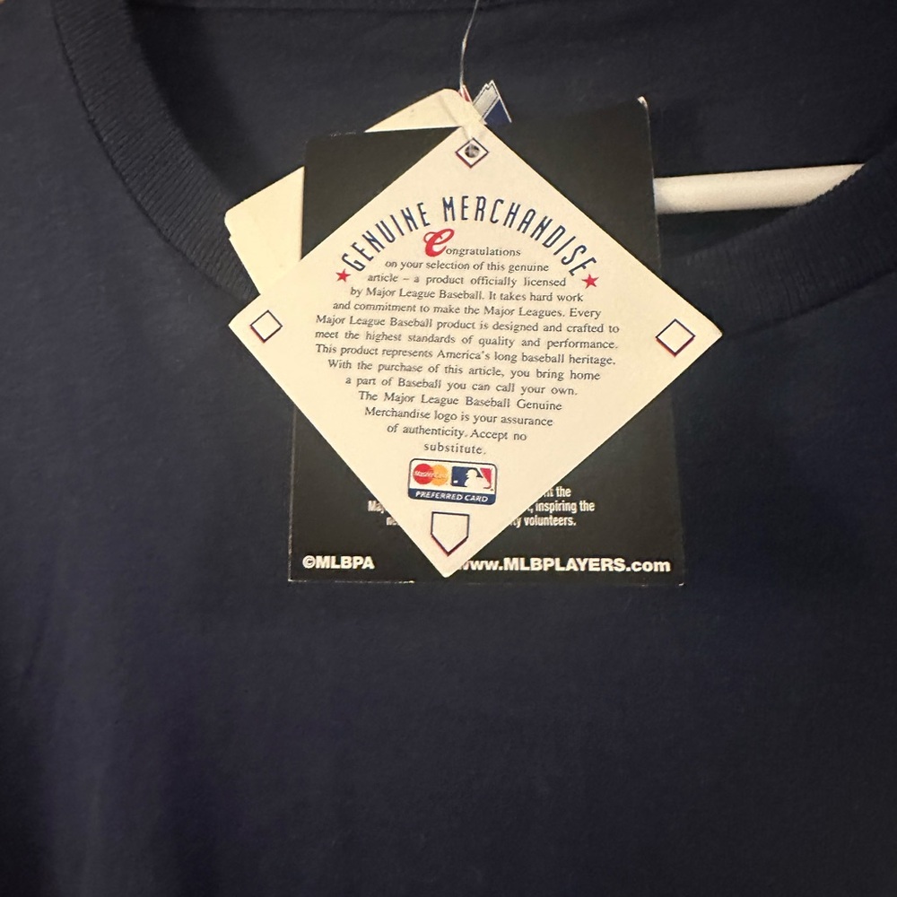 Majestic Navy NY Yankee  Jeter Jersey Shirt - Picture 3 of 4